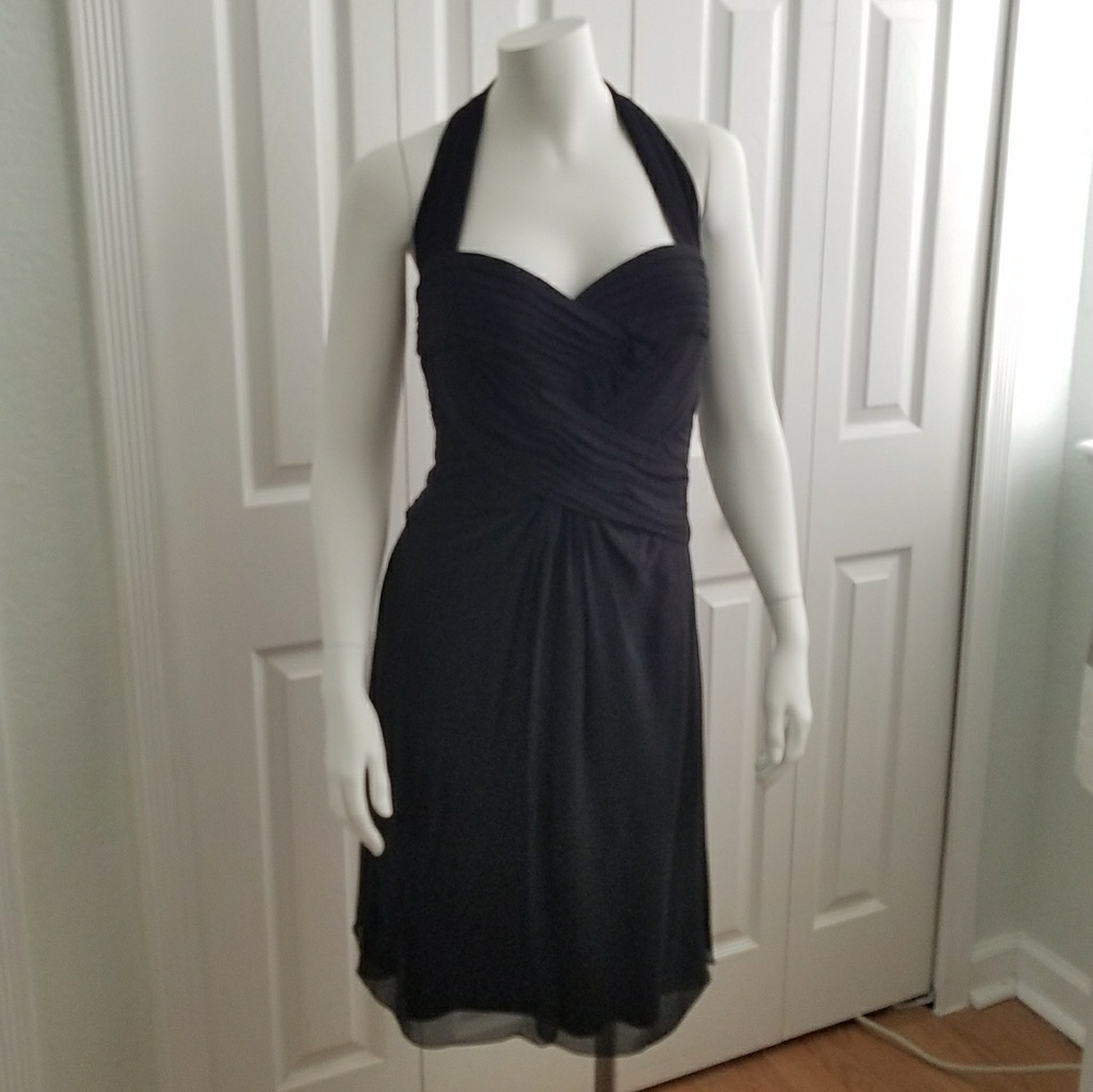 Tadashi 100% Silk Halter Dress